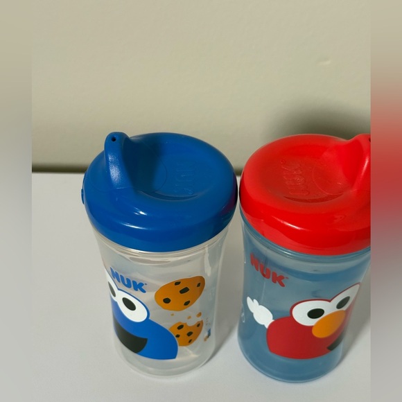 NUK Sesame Street Sippy Cups Elmo & Cookie Monster Set - Picture 5 of 7